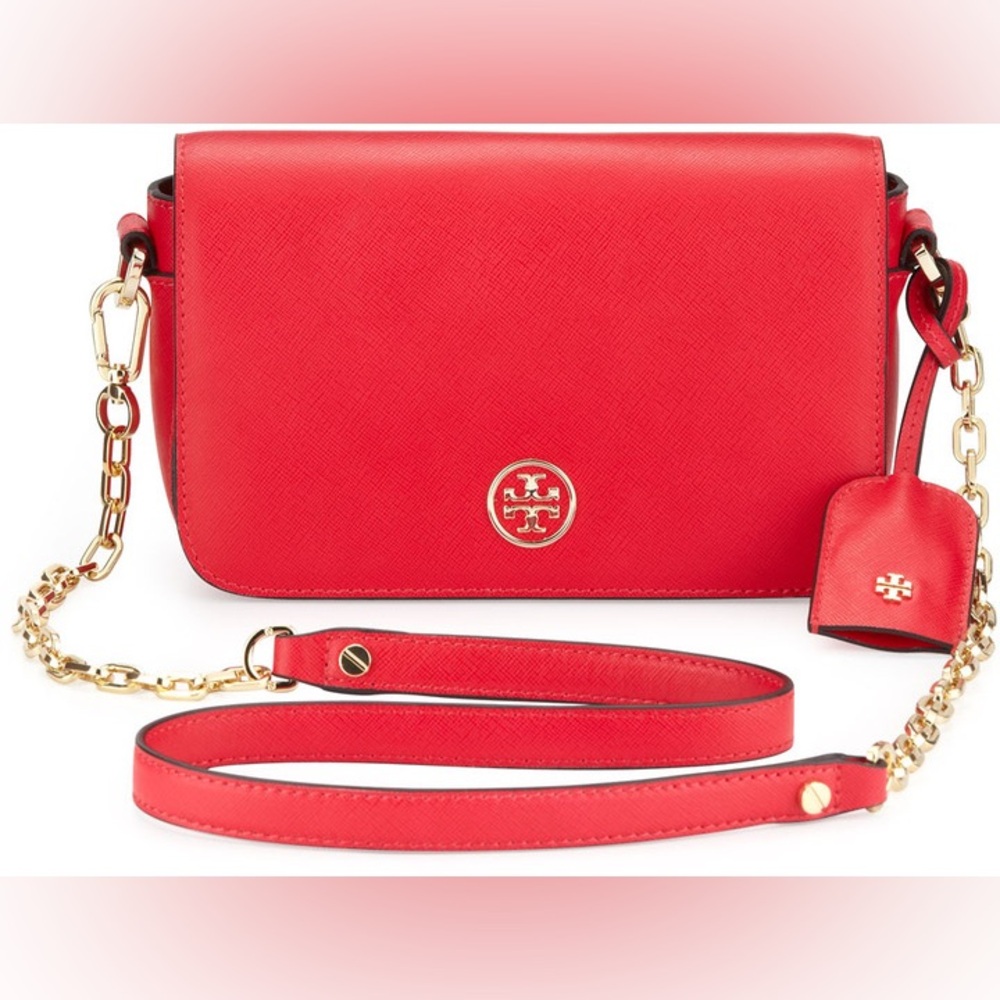 Tory Burch Robinson Chain Strap Bag Hot Pink